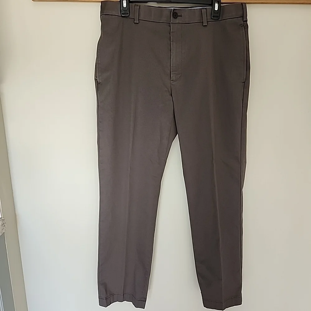Brooks Brothers Lightweight Advantage Chino Stretch Clark Pants 34x30 Dark Gray